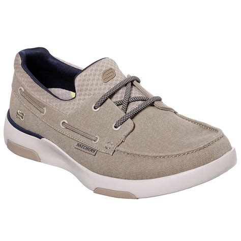 Skechers Usa Men's Bellinger Garmo Nautical Canvas Boat Shoe | Men's ...