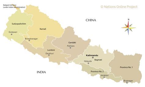 Map Of Nepal With Major Cities - Callie Veronike