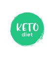 Ketogenic diet concept male and female characters Vector Image