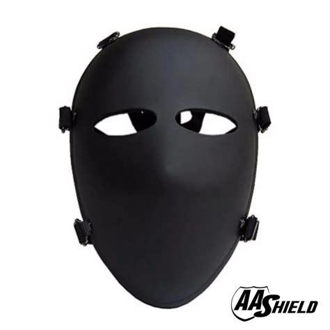 AA Shield Ballistic Visor Bulletproof Full Face Mask Body Armor Mask ...