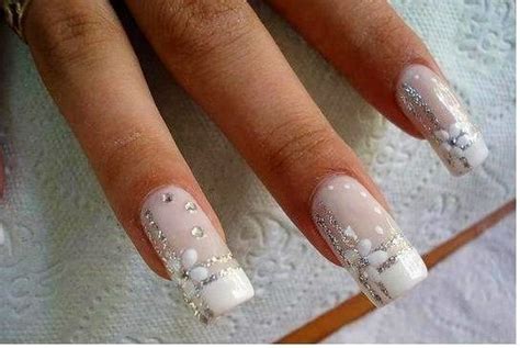 Wedding Nail Designs - White And Pink Wedding Nail Art #2025847 - Weddbook