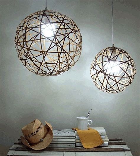 Fantastic craft ideas - DIY Pendant lights from various materials