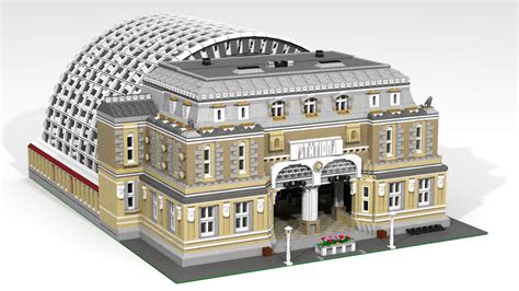 Lego Station MOC PDF Instructions Building, City, Modular ...