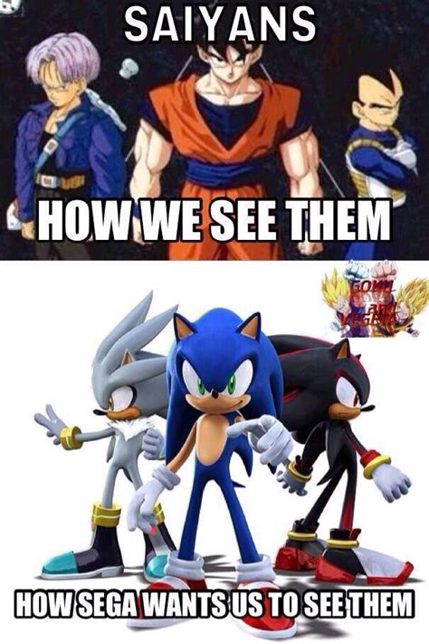 Sonic is just Segas version of goku | Dbz funny, Anime memes funny ...