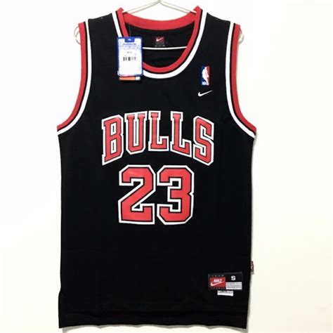 (S) Chicago Bulls #23 Michael Jordan Basketball NBA Jersey Black ...