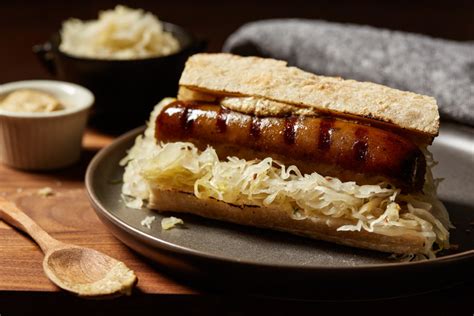 Zesty German Sausage & Sauerkraut on a Bun - Maple Leaf Healthcare ...