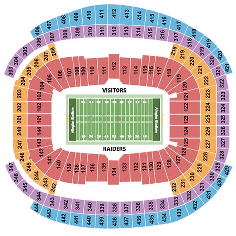 Allegiant Stadium Seating Chart + Rows, Seats and Club Seats