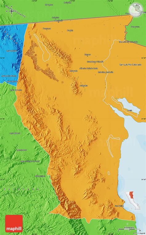 Political Map of Mexicali