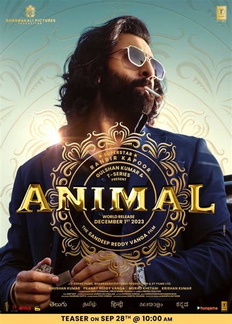 Animal Poster: Anil Kapoor's first look as Ranbir Kapoor's 'baap' in ...