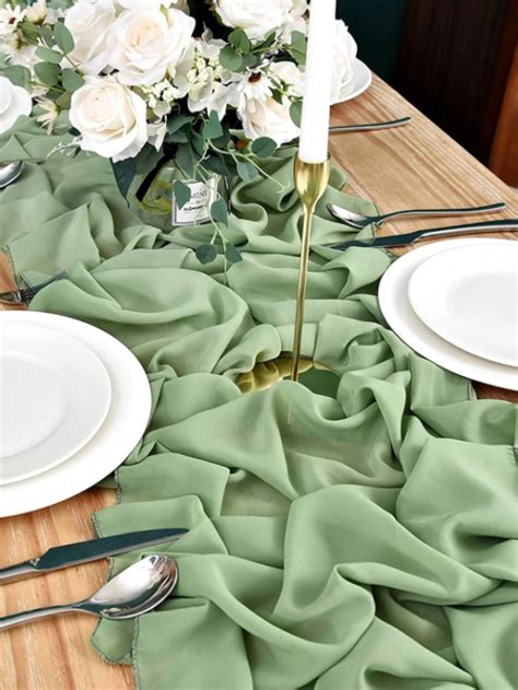 Sage Green Table Runner - The Boho Girlz