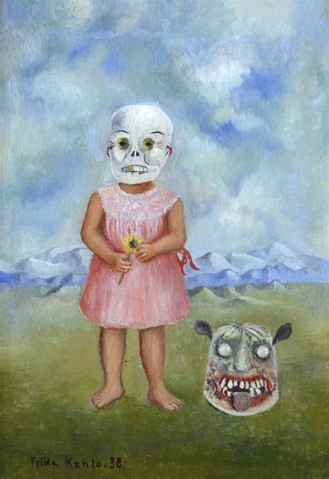 Frida Kahlo Girl with Death Mask