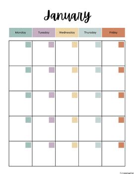 Teacher Planner - Lesson Planner and Teacher Calendar - PRINTABLE