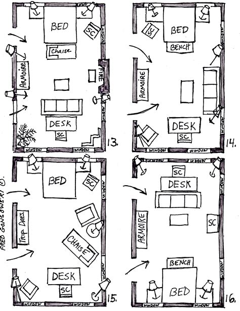 Two Bed Bedroom Layout - Design Corral