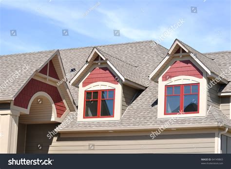 Gable Dormers Roof Residential House Stock Photo 64149865 - Shutterstock