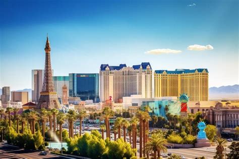 Premium AI Image | las vegas strip aerial view cityscape in nevada usa