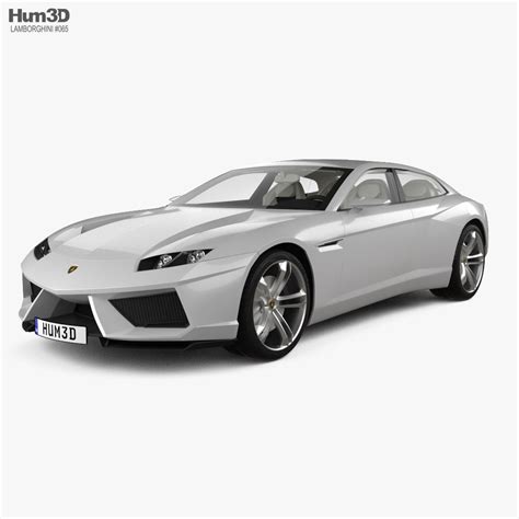 Lamborghini Estoque with HQ interior 2008 3D model - Vehicles on Hum3D