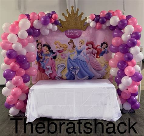 Disney Princess Crown Balloon Arch - The Brat Shack Party Store