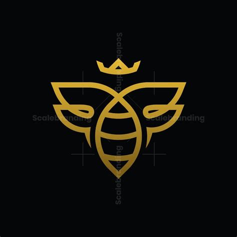 Honey Bee Queen Logo | Logo bee, Honey logo, Bee icon