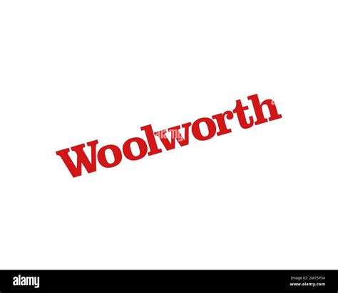 F. W. Woolworth Company, Rotated Logo, White Background Stock Photo - Alamy