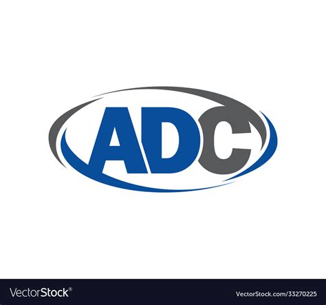 Adc monogram initial logo Royalty Free Vector Image