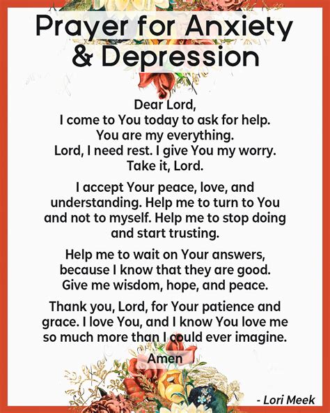 prayer for anxiety and depression - CHURCHGISTS.COM