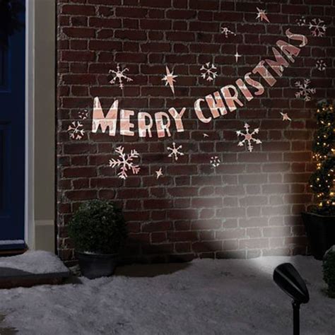 Merry Christmas Outdoor LED Image Projector - White Light - Mobile Fun ...