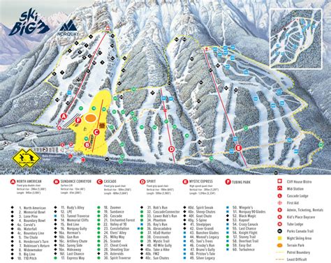 Banff/Lake Louise Trail Maps | Ski Map | Ski.com