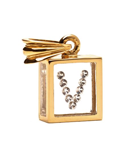 Floating Diamond Pendant: 14k Yellow Gold (A-Z) – Incogem