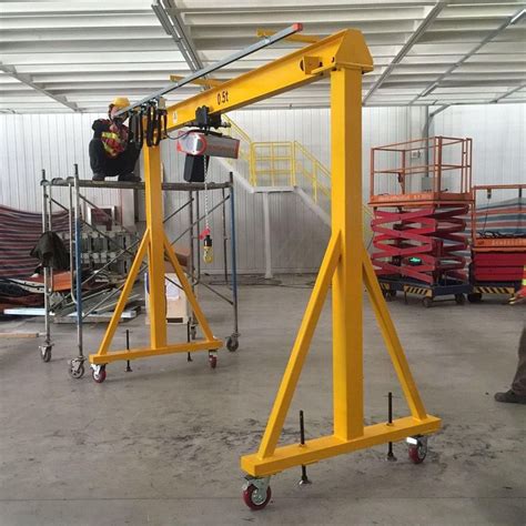 3.2 Ton Electric Wheel Portable Gantry Crane Convenient Installation