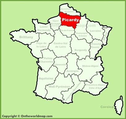 Picardy Maps | France | Maps of Picardy