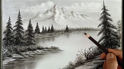 Create Stunning Landscape Art with a Simple Pencil Drawing – Step by ...