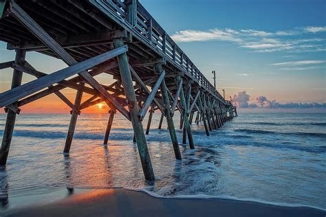 Sunrise on the Surfside Pier 2 Photograph by Steve Rich - Pixels