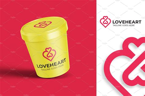 Love Heart Logo Template | Branding & Logo Templates ~ Creative Market