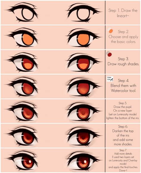 Eyes coloring tutorial v.2.0 by Deavelyn Eye Drawing Tutorials, Drawing ...