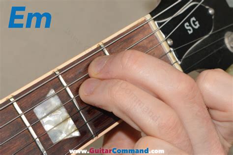 Em Chord Guitar Fretboard Diagrams & Information