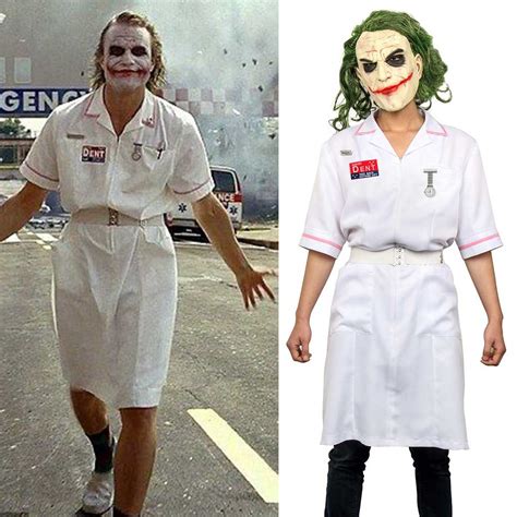 Batman Dark Knight Heath Ledger Joker Nurse Cosplay Costume (Ready to Ship)