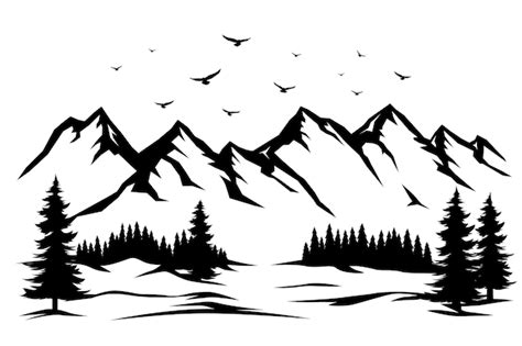 Mountain Black White Images - Free Download on Freepik