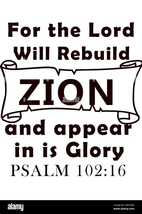 English Bible Verses' For the Lord will rebuild Zion and appear in his ...