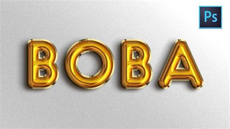 [ Photoshop Tutorial ] 3D Balloon Text Effect in Photoshop CC ...