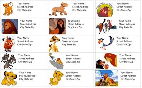 Pics Of Lion King Characters With Names - Infoupdate.org