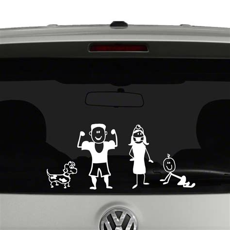 Stick Figure Family Create Your Own Vinyl Decal Sticker Car Window