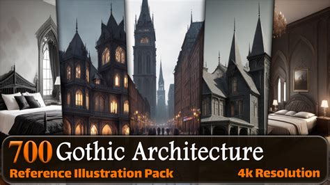 ArtStation - 700 Gothic Architecture | City - Interior - Exterior ...