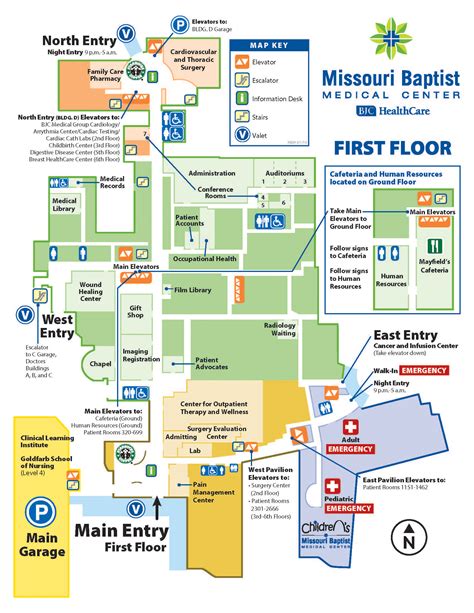 St. Vincent Hospital Campus Map