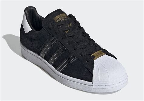 The adidas Superstar Adds Casual-Friendly Black Suede Uppers | Adidas ...