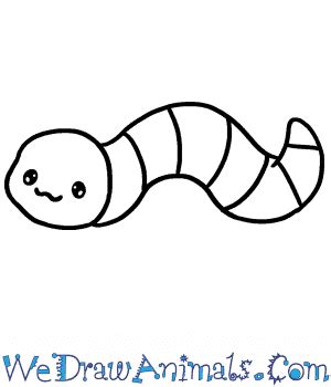 How to Draw a Cute Worm