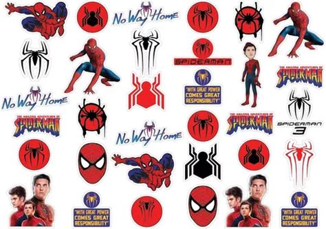 Stickers Spiderman No Way Home Diseño Unico