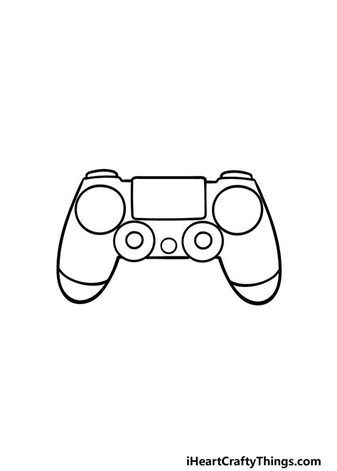 Playstation Controller Drawing