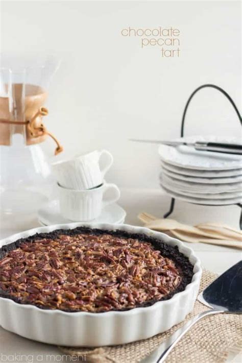 Chocolate Pecan Tart - No Corn Syrup!