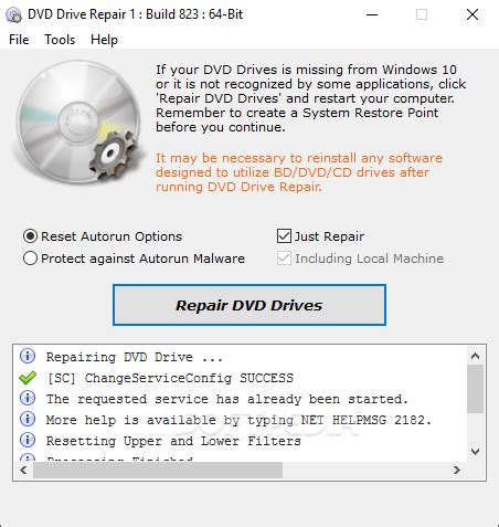 Portable DVD Drive Repair 11.2.3.2920 - Download, Review, Screenshots