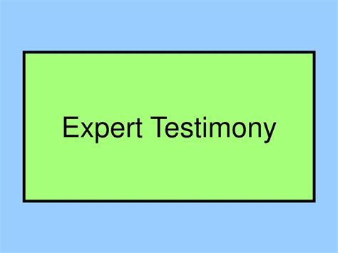 PPT - Expert Testimony PowerPoint Presentation, free download - ID:3144552